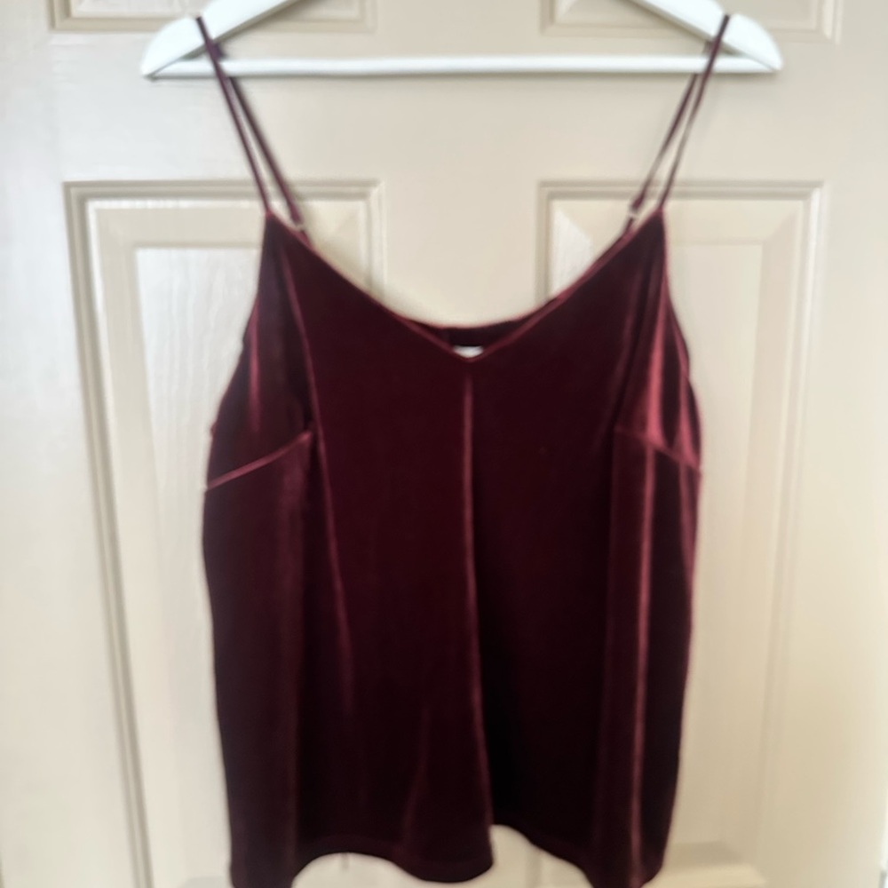 a new day Velvet Wine Camisole